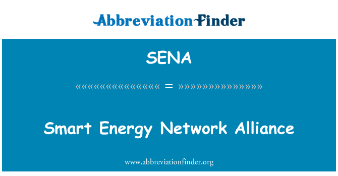 SENA: Aliança de xarxa intel ligent d'energia