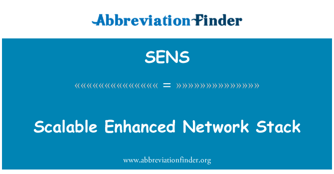 SENS: Scalable Enhanced Network Stack