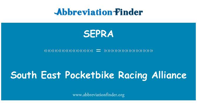 SEPRA: Güney Doğu Pocketbike yarış Alliance