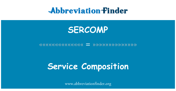 SERCOMP: Composição de serviço