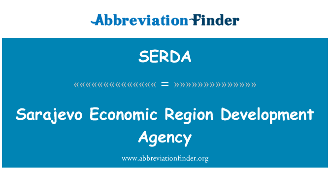 SERDA: Agência de desenvolvimento de região económica Sarajevo