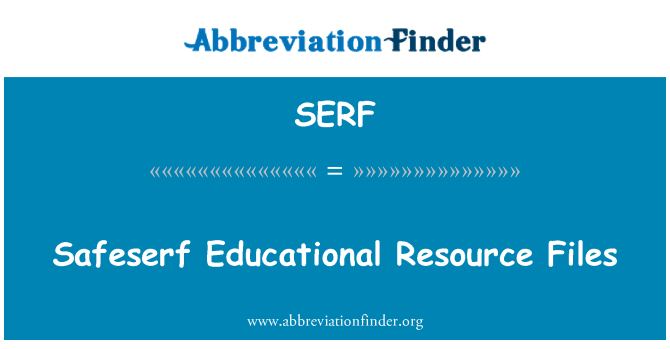SERF: File sumber daya pendidikan Safeserf