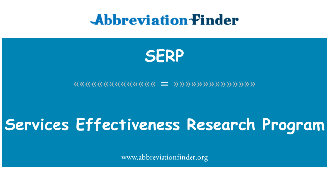 SERP: 服務效力研究計畫