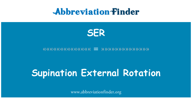 SER: Rotazzjoni esterni supination