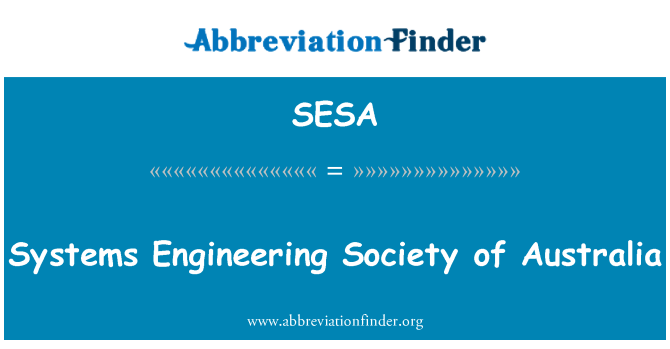 SESA: Systems Engineering Society of Australia