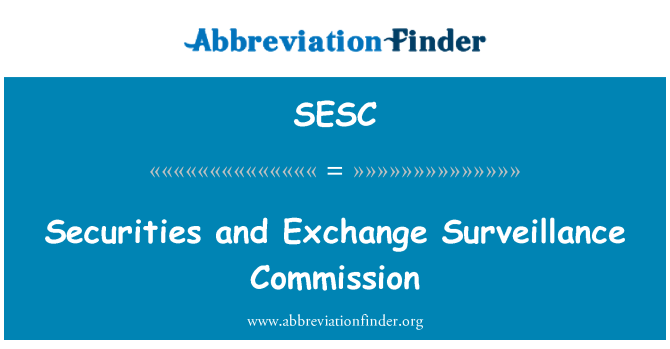 SESC: Securities and Exchange Surveillance Commission