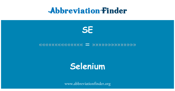 SE: Selenyòm