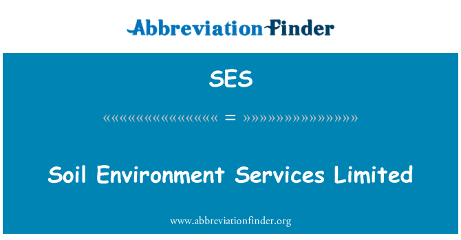 SES: Půdní prostředí Services Limited