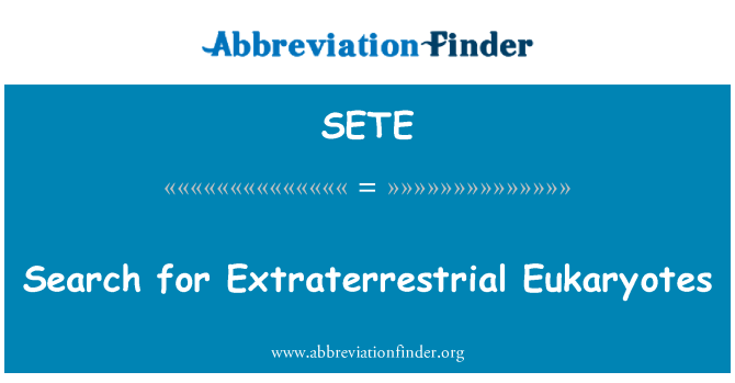 SETE: Fittex ewkarjoti Extraterrestrial