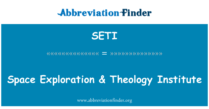 SETI: Космическите изследвания & теология институт