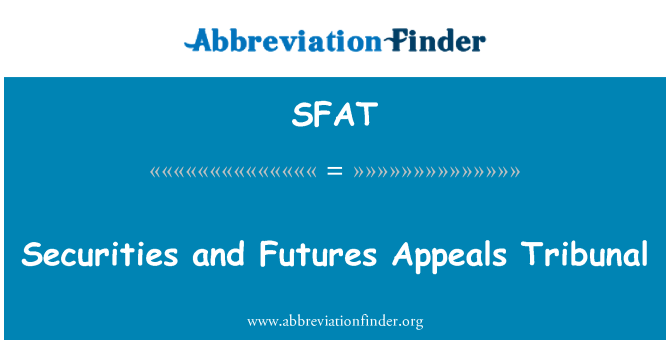 SFAT: Ценни книжа и фючърси апелативен съд