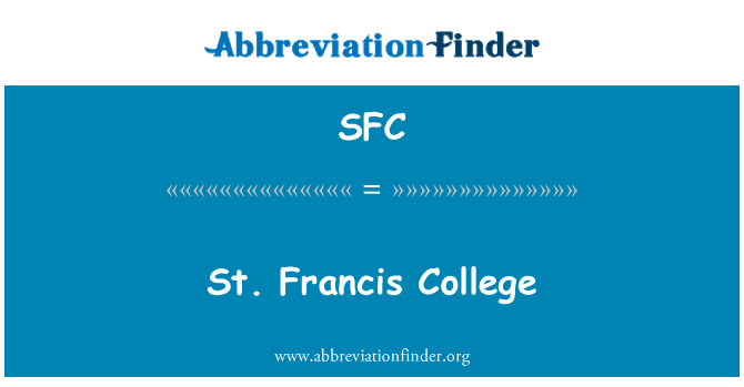 SFC: St. Francis College