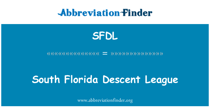 SFDL: Lega ta ' dixxendenza Florida tan-nofsinhar
