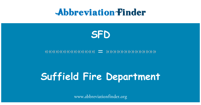 SFD: Suffield πυροσβεστική υπηρεσία