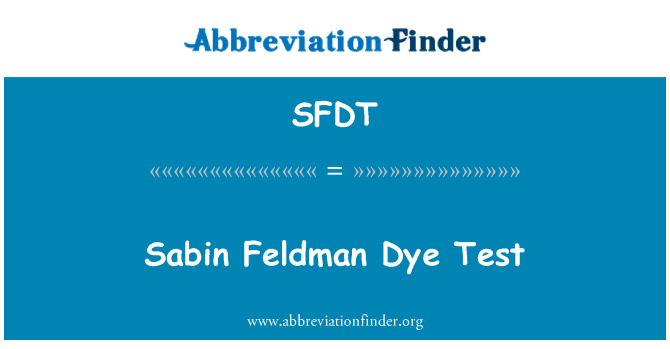 SFDT: Sabin Feldman kolore tès