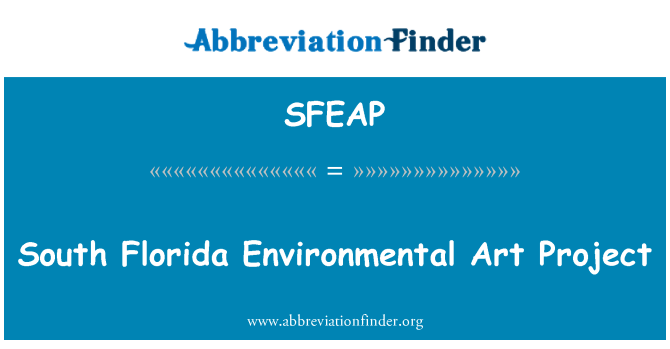 SFEAP: Proiect de arta mediu Florida de Sud