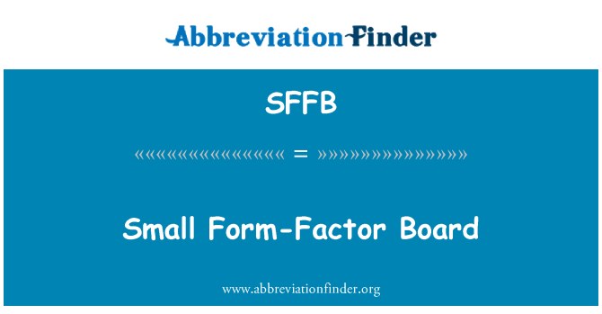 SFFB: Bord żgħar forma-fattur