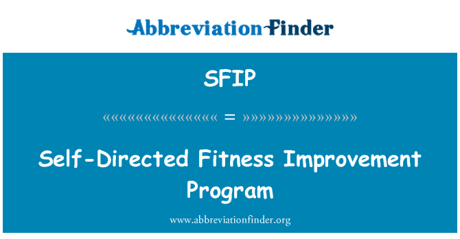 SFIP: Programm għat-titjib ta ' Fitness għal rashom dirett