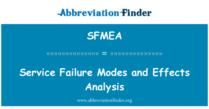 SFMEA: Hizmet hatası modları ve etkileri analizi