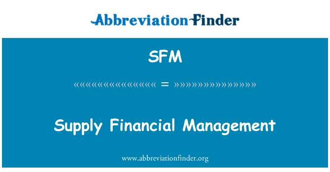 SFM: Alimentation finansye jesyon