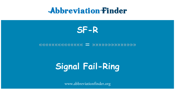 SF-R: Signalen misslyckas-Ring