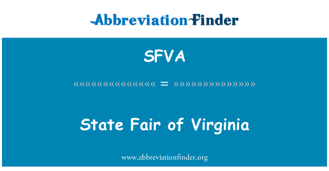 SFVA: Zustand von Virginia Fair