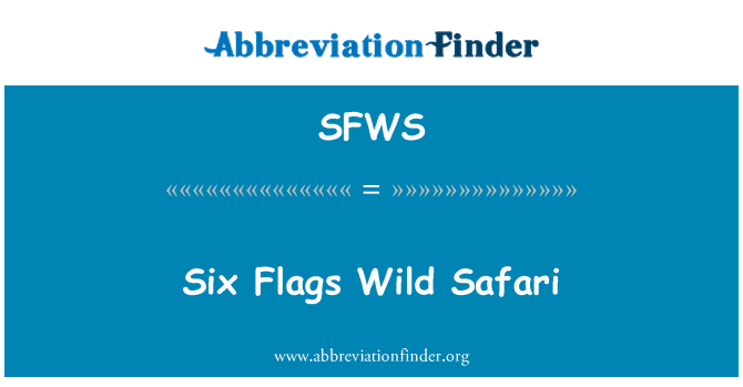 SFWS: Six Flags Divoké Safari