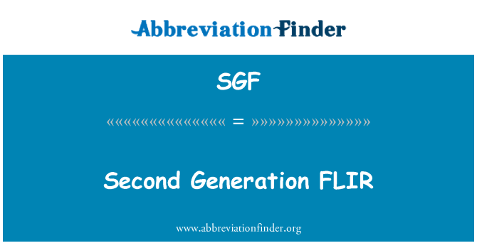 SGF: Segunda generación FLIR