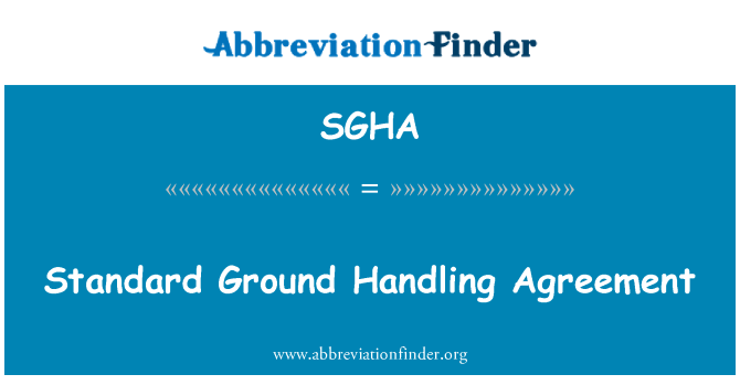 SGHA: Acord de manipulació terra estàndard
