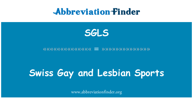 SGLS: Thể thao Gay và Lesbian Thụy sĩ