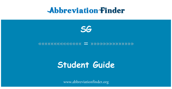 SG: Student Guide