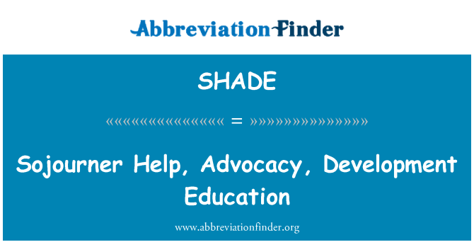 SHADE: Sojourner sekou, defans, devlopman edikasyon