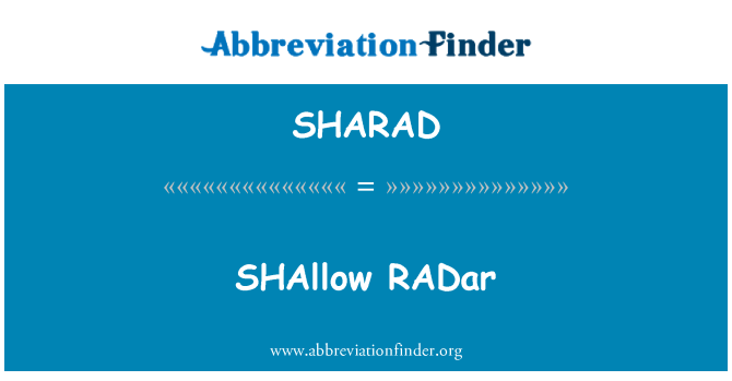 SHARAD: Pa fon rada