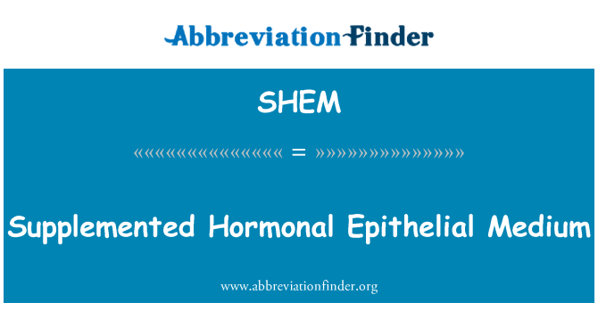 SHEM: Supplementato ormonale medio epiteliale
