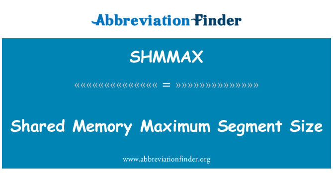 SHMMAX: Megosztott memória maximális mérete