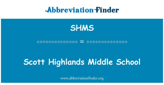 SHMS: Ysgol ganol Ucheldiroedd Scott