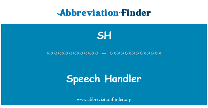 SH: Discurs Handler