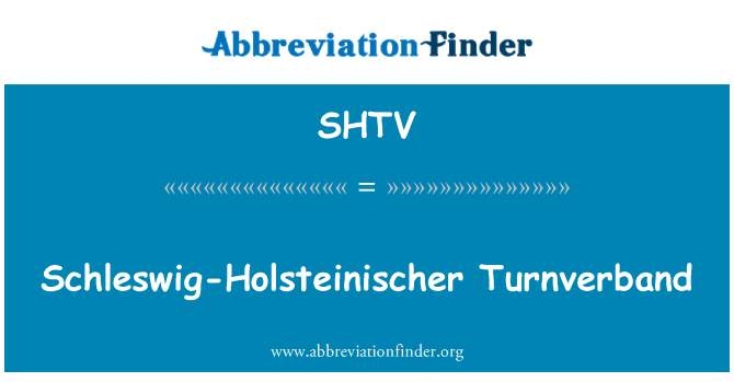 SHTV: Schleswig-Holsteinischer Turnverband