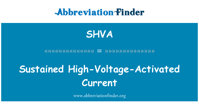 SHVA: Nachhaltige High Voltage-aktivierten Strom