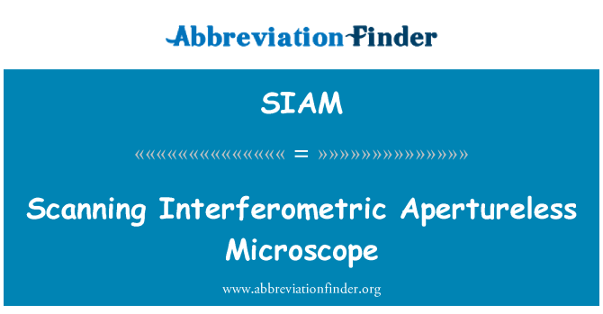 SIAM: 扫描无孔径干涉显微镜