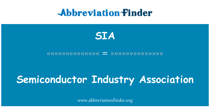 SIA: Asociación de la industria del semiconductor