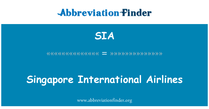 SIA: Singapor linji internazzjonali