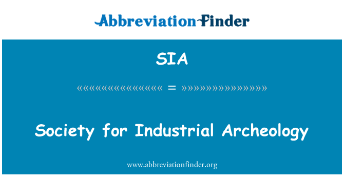 SIA: Društvo za industrijsko arheologijo