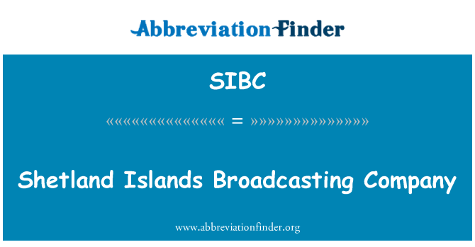 SIBC: جہازوں نے جزائر براڈ کاسٹنگ کمپنی