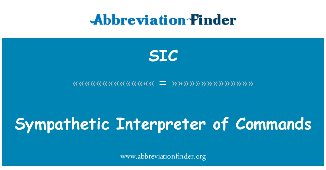 SIC: Sympatická interpret příkazů