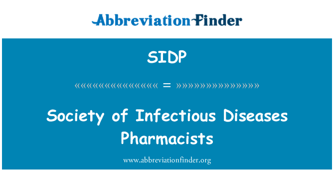 SIDP: Sociedad de enfermedades infecciosas farmacéuticos
