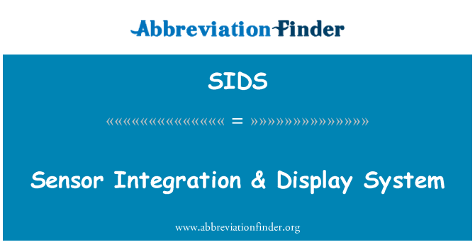 SIDS: Integrasi sensor & paparan sistem