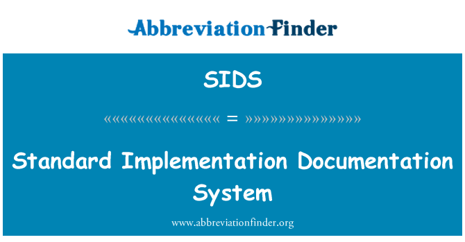 SIDS: Standardimplementering dokumentationssystem