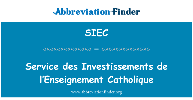 SIEC: 服務 des 領導德促進天主教