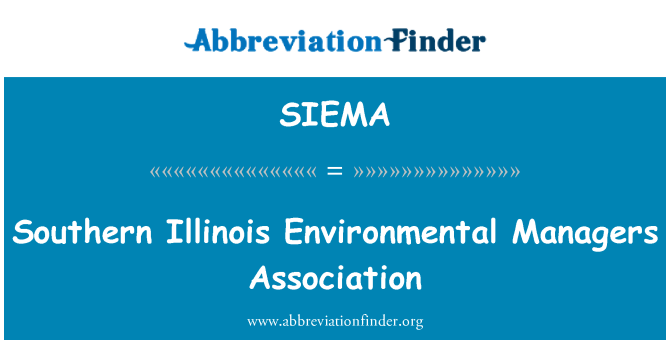 SIEMA: Asociación de gestores ambientales del sur de Illinois